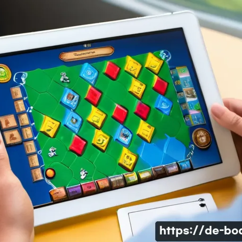 보드게임 모바일 앱 - **Prompt 1: "The Modern Board Game Enthusiast on the Go"** A vibrant, realistic image of a young...